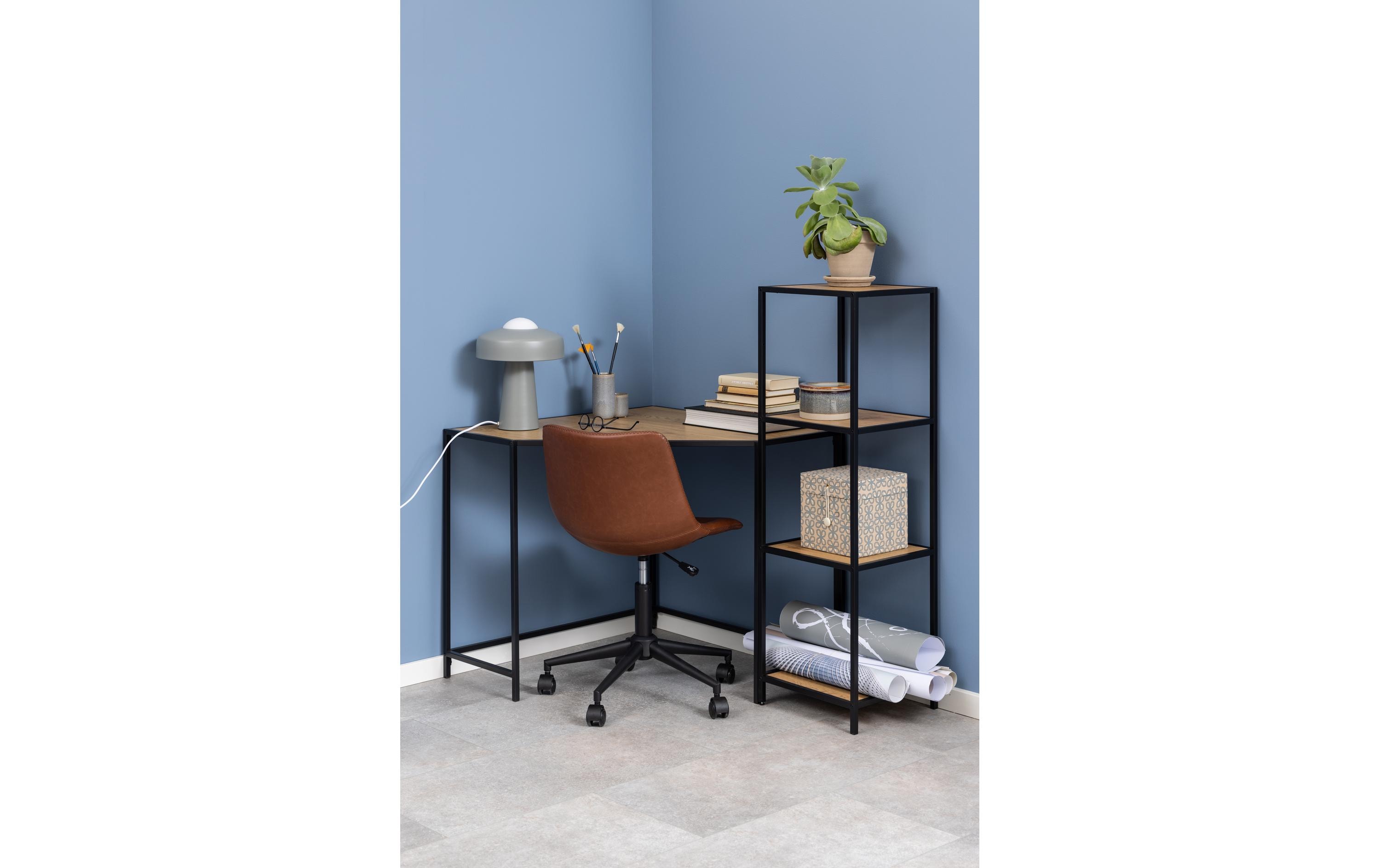 AC Design Regal Seaford 35 x 37 x 119,5 cm, Nature/Schwarz