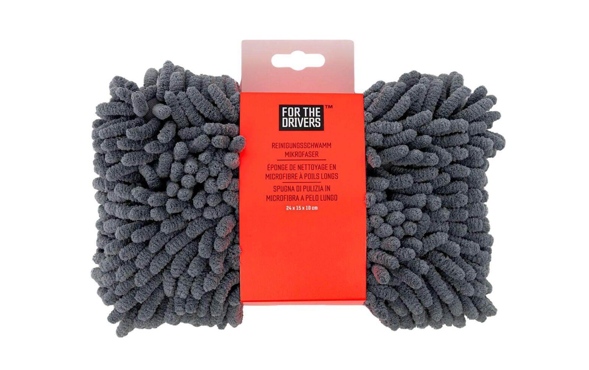 For The Drivers Reinigungsschwamm aus Mikrofaser Langhaar, silber For The Drivers Reinigungsschwamm aus Mikrofaser Langhaar, silber