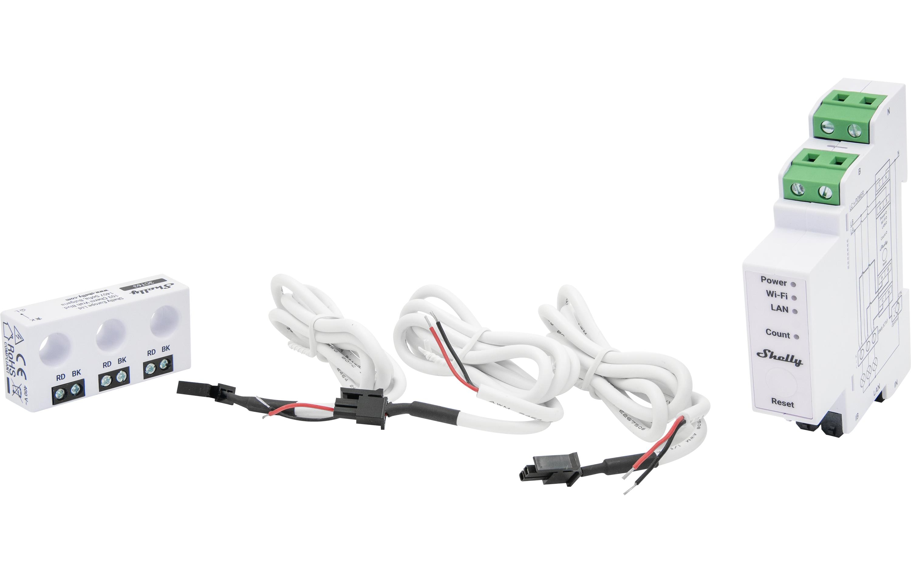 Shelly Energiemessgerät Pro 3EM-3CT63 Shelly Energiemessgerät Pro 3EM-3CT63