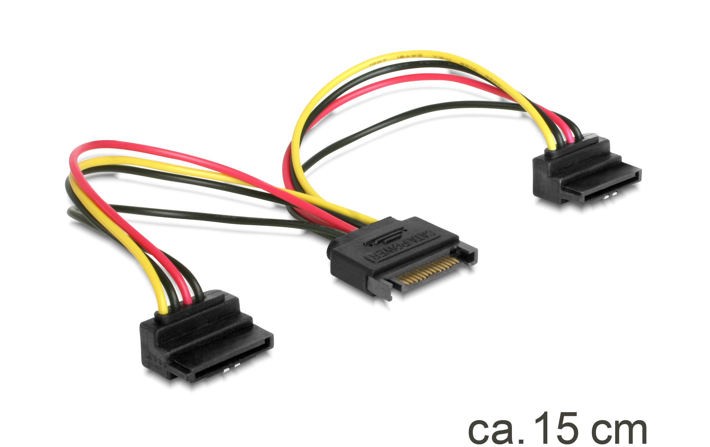 Delock Y-Stromkabel SATA - 2x SATA 15 cm