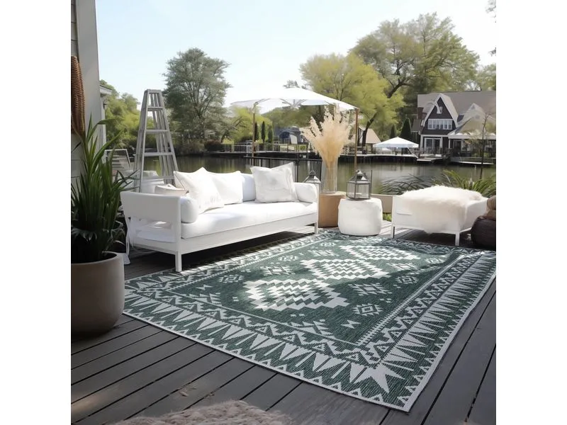 Elle Decoration Teppich Dynamic 120 x 170 cm, Green