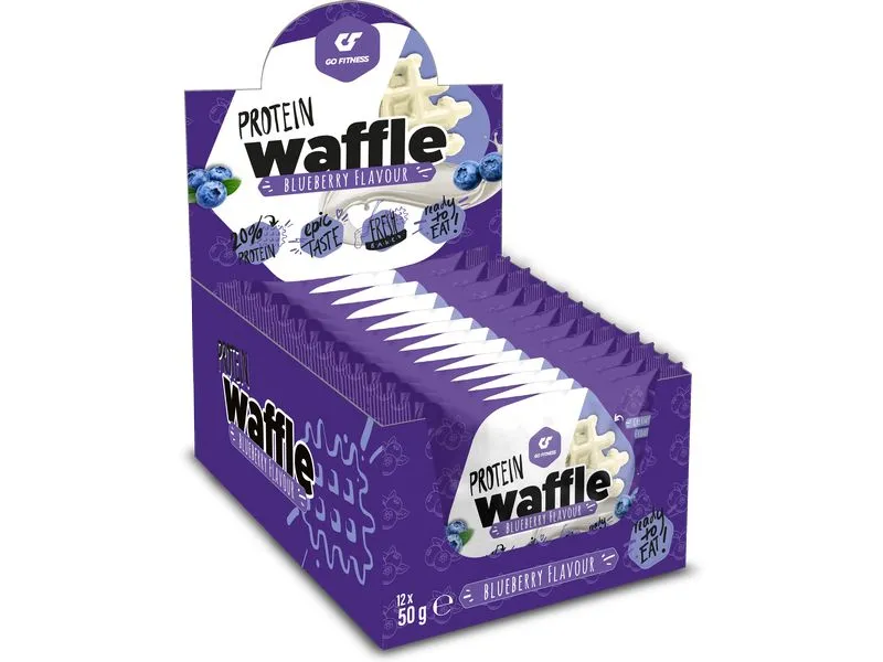 Go Fitness Riegel Nutrition Protein Waffle Blueberry 12 x 50 g