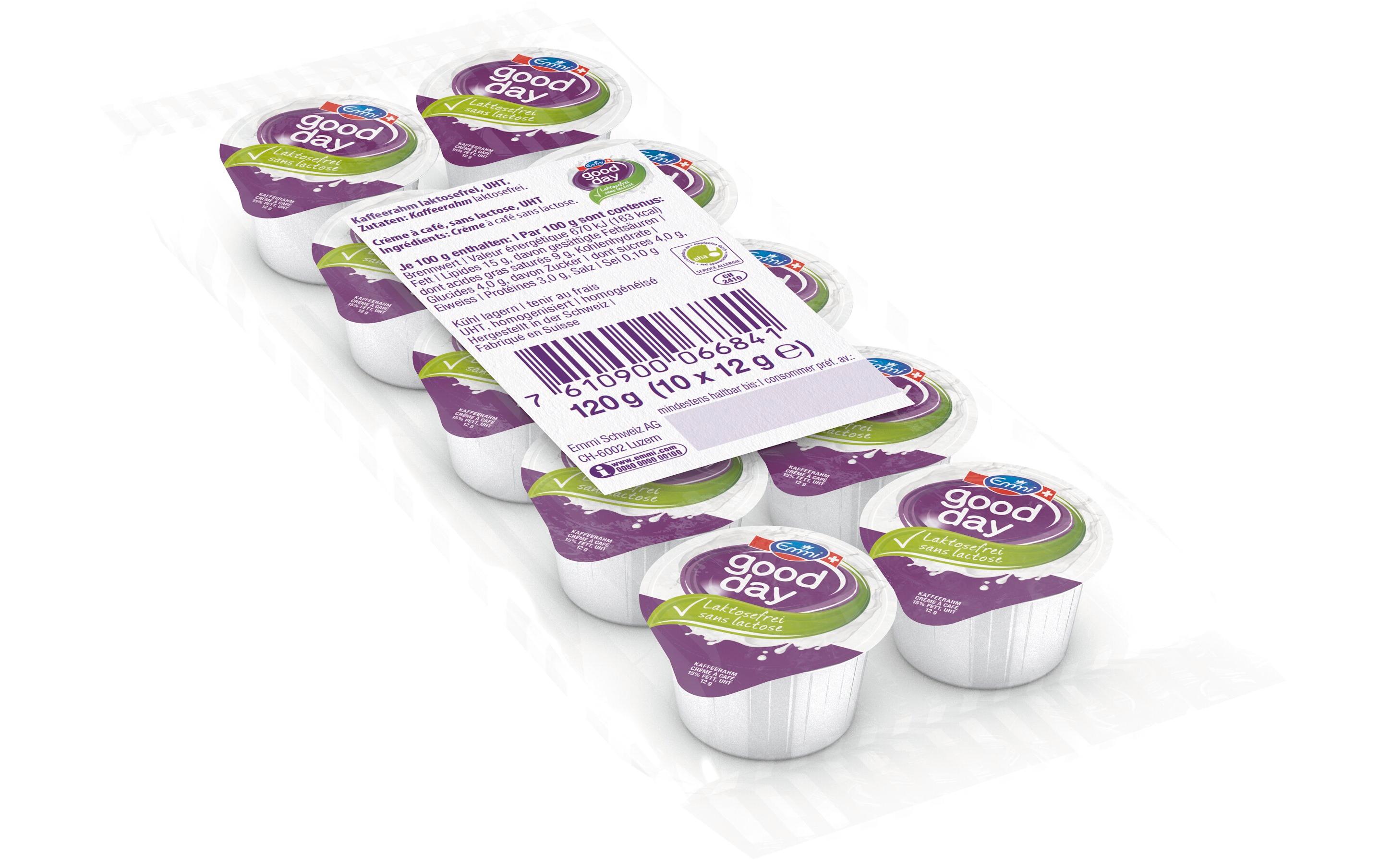 Emmi Milch Kaffeerahm Good day laktosefrei 10 x 12 g