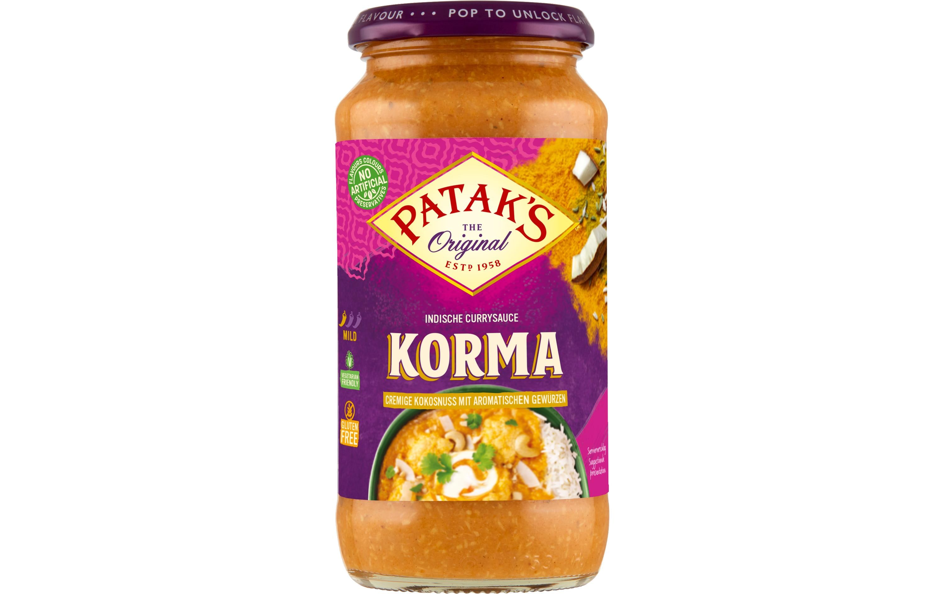 Pataks Korma Sauce 450 g Pataks Korma Sauce 450 g