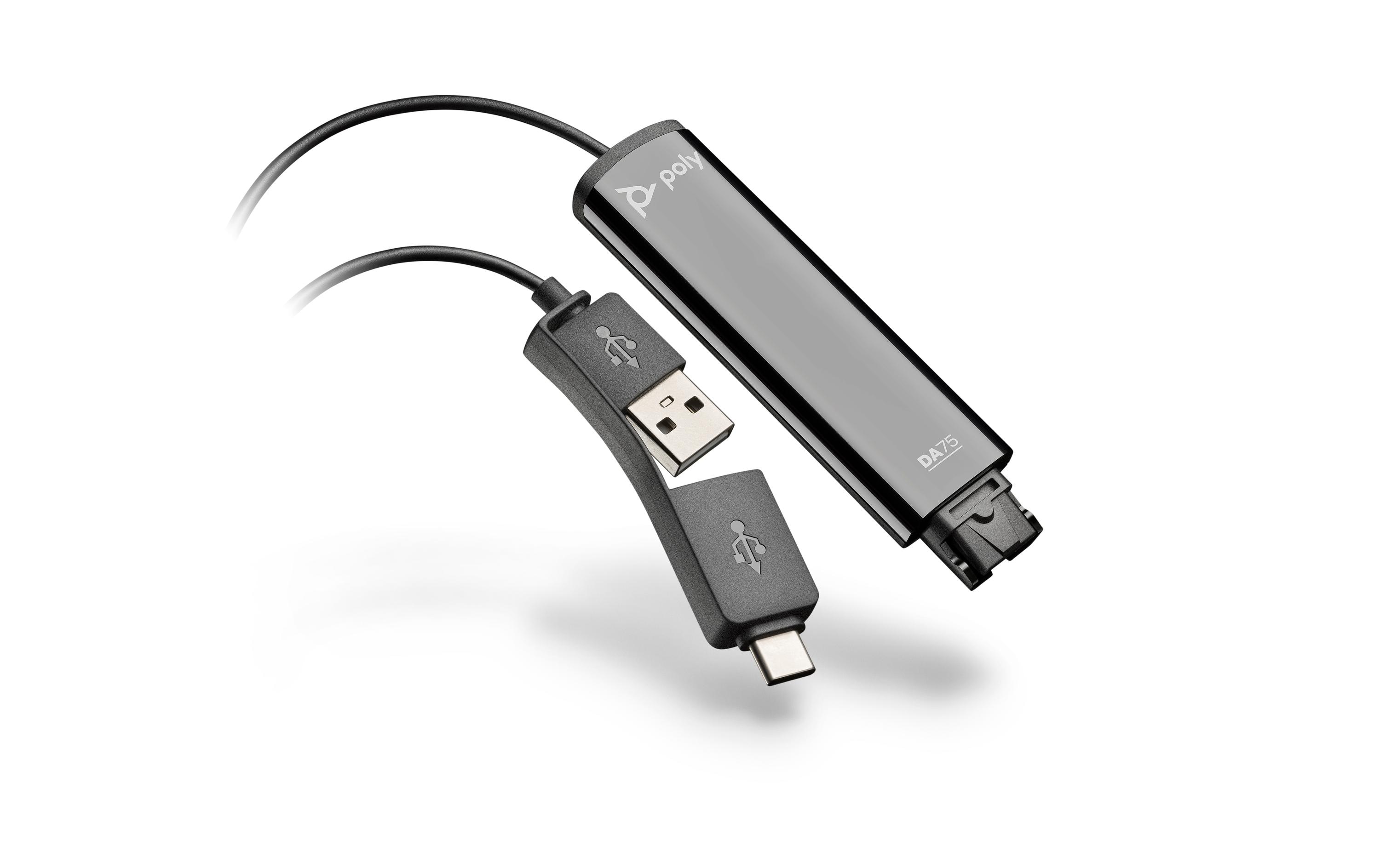 Poly Adapter DA75 USB-A / USB-C - QD