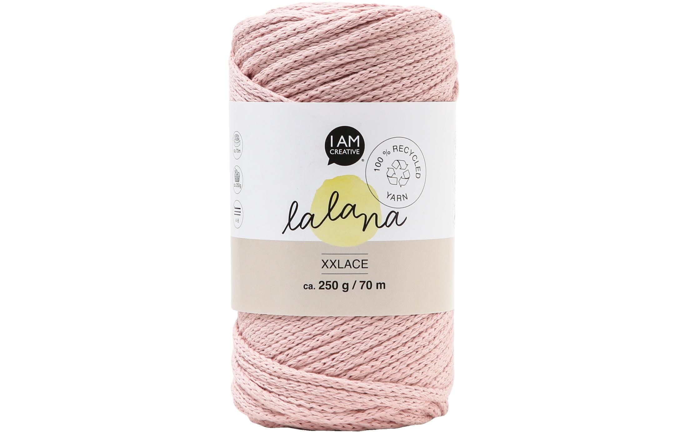 lalana Wolle Xxlace 250 g, Hellrosa