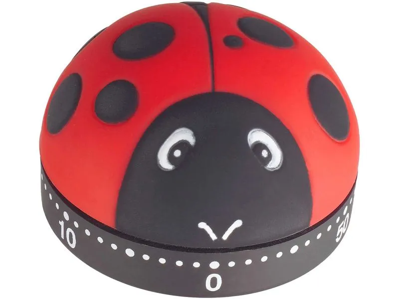 TFA Dostmann Küchentimer Marienkäfer Rot/Schwarz