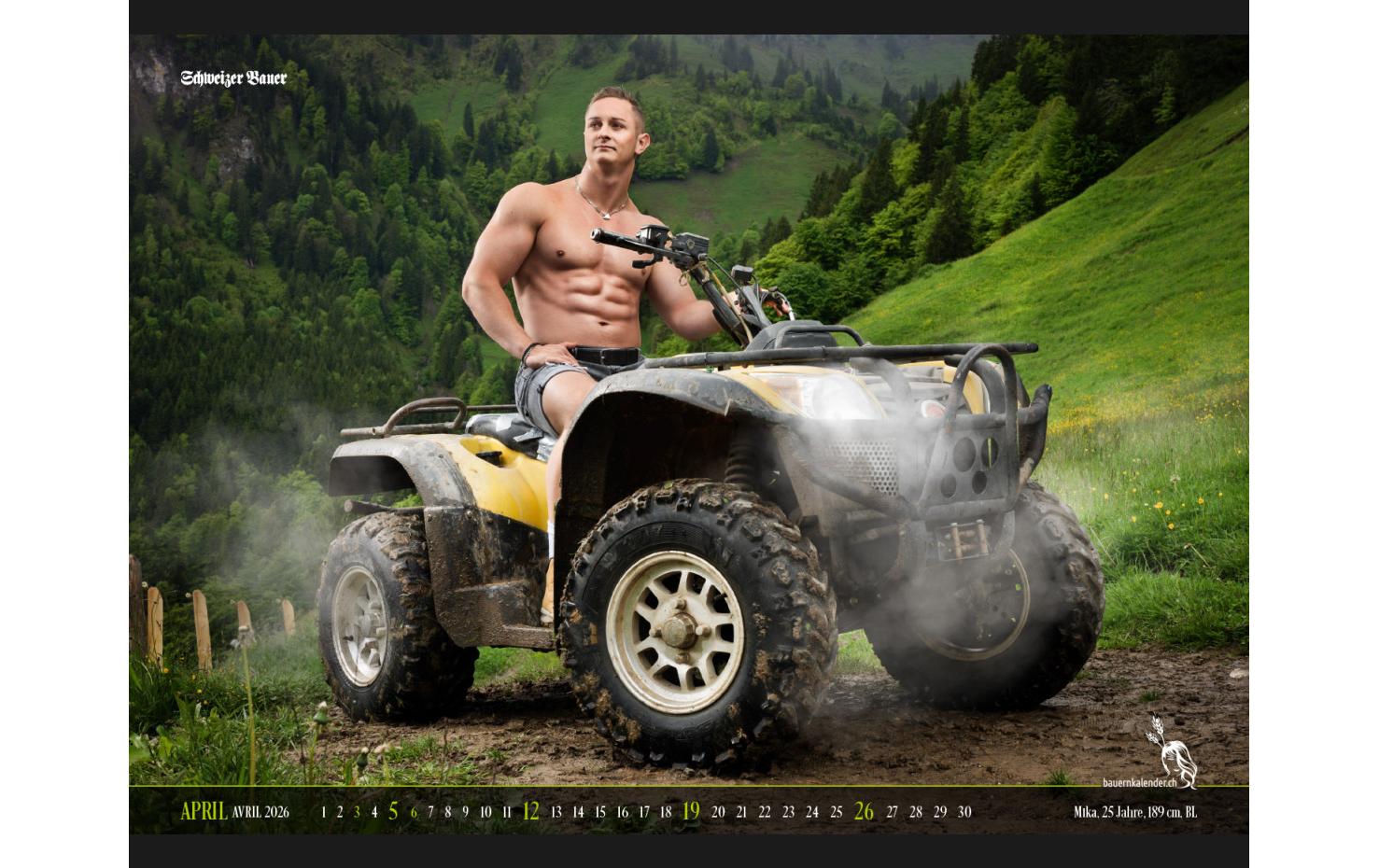 Calendaria Schweizer Bauernkalender Boys 2026