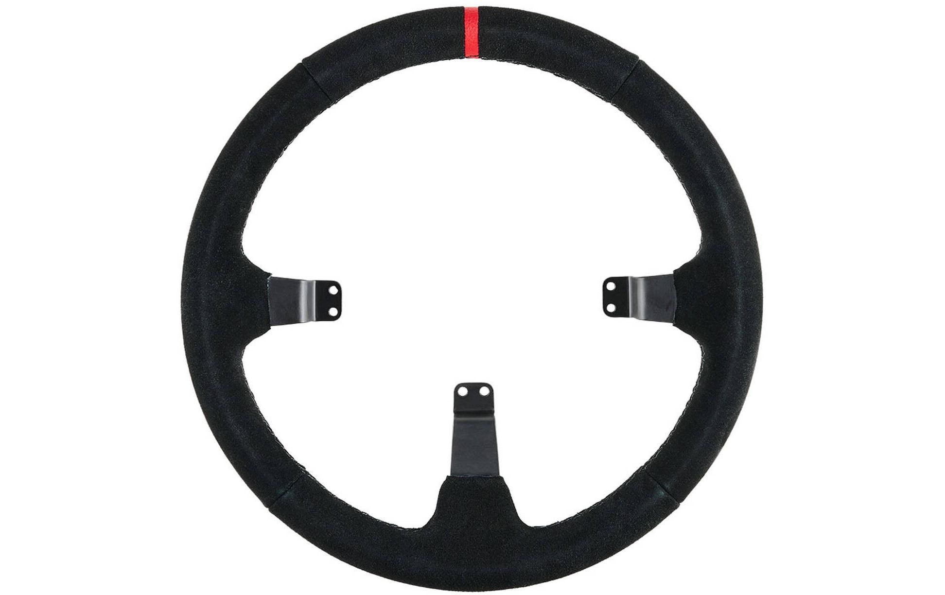 Asetek Racing GT Rim Curved Wildleder, Schwarz, 340 mm Asetek Racing GT Rim Curved Wildleder, Schwarz, 340 mm