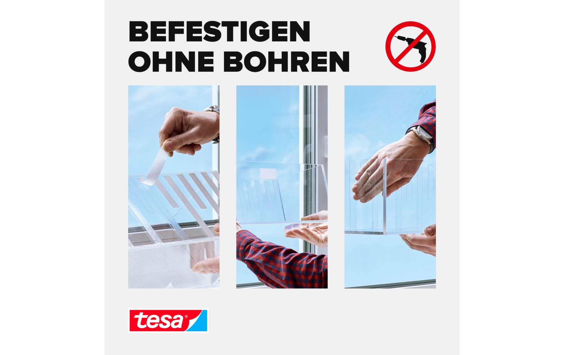 tesa Montageband Powerbond transparent, 1.5m x 19 mm