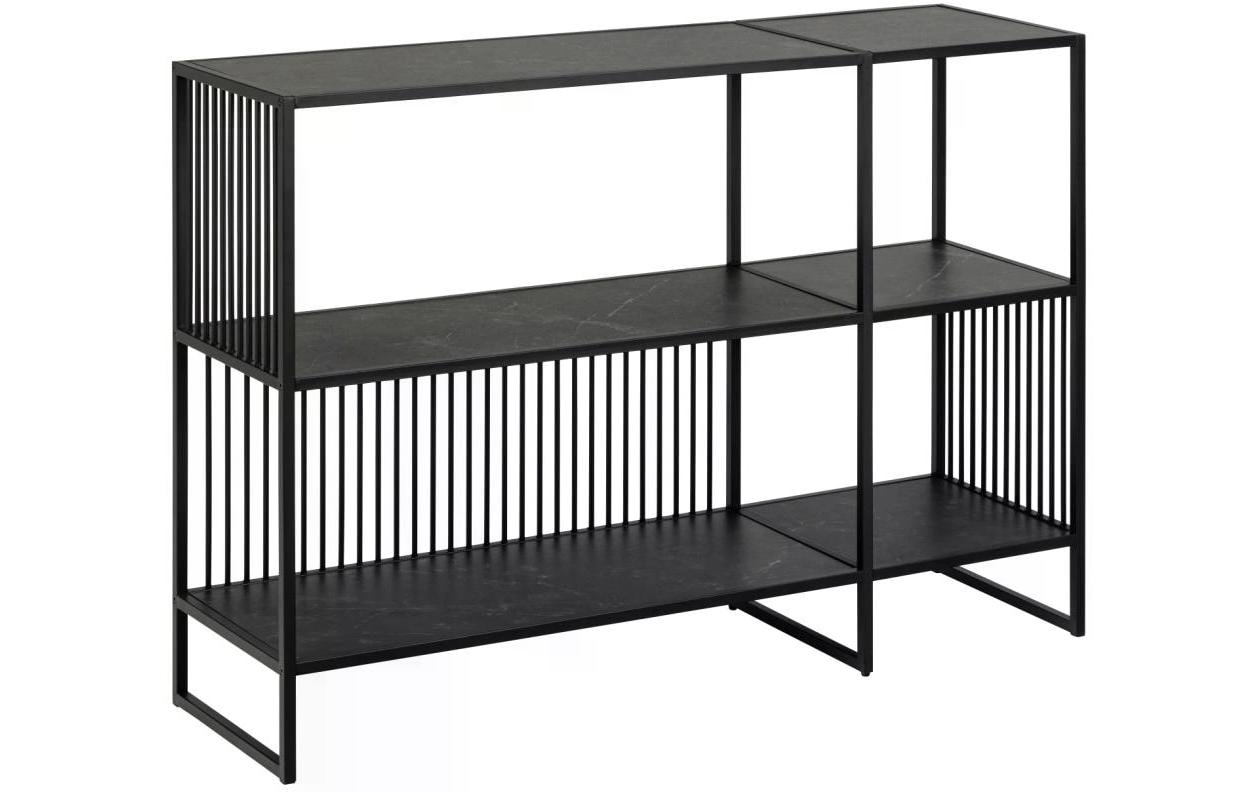 AC Design Regal Strington 120 x 35 x 83 cm, Schwarz