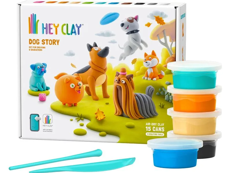 Max Bersinger Knetspielzeug Hey Clay Hunde 15 Dosen Max Bersinger Knetspielzeug Hey Clay Hunde 15 Dosen