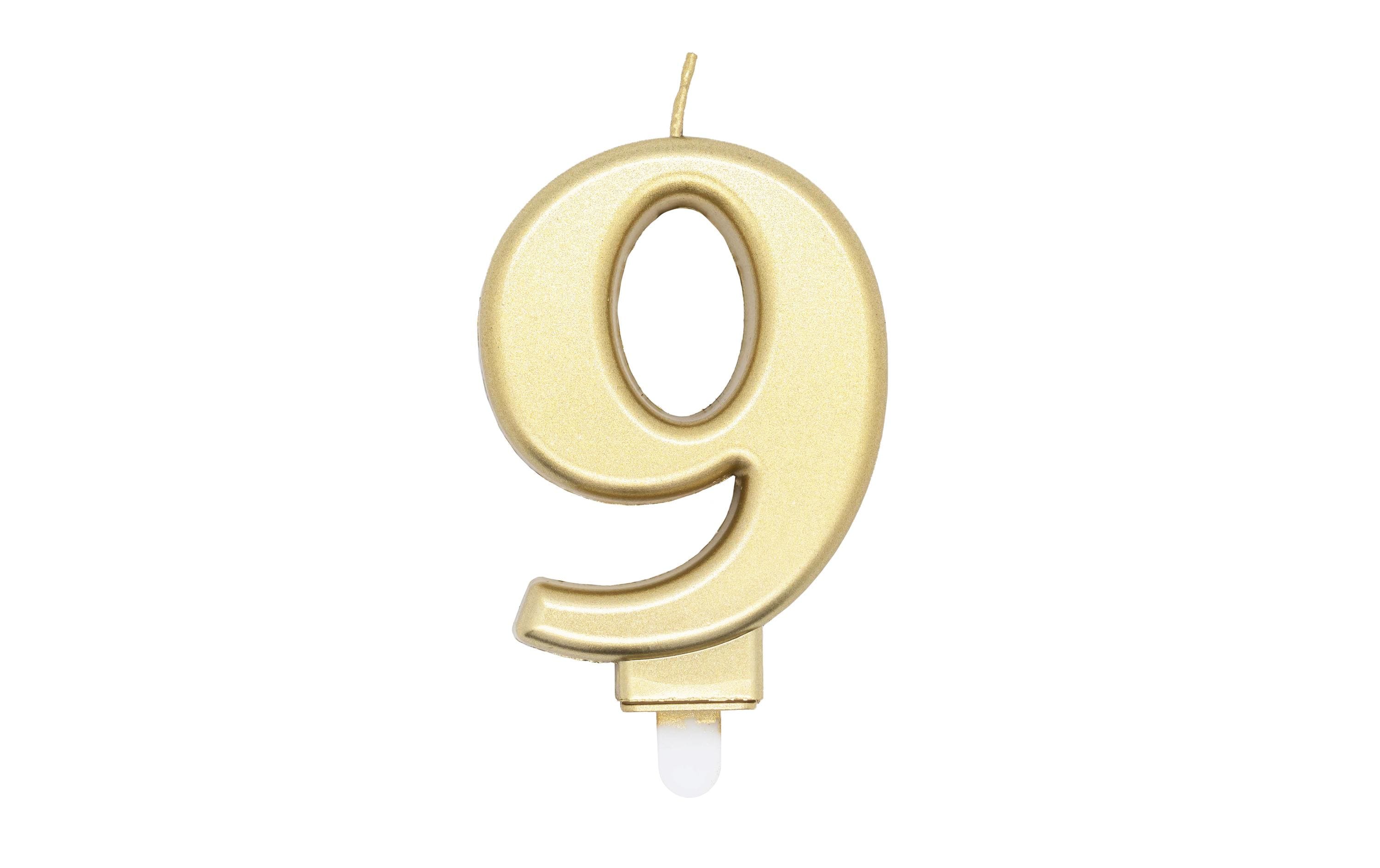 Amscan Zahlenkerze Nummer 9, 1 Stück Amscan Zahlenkerze Nummer 9, 1 Stück
