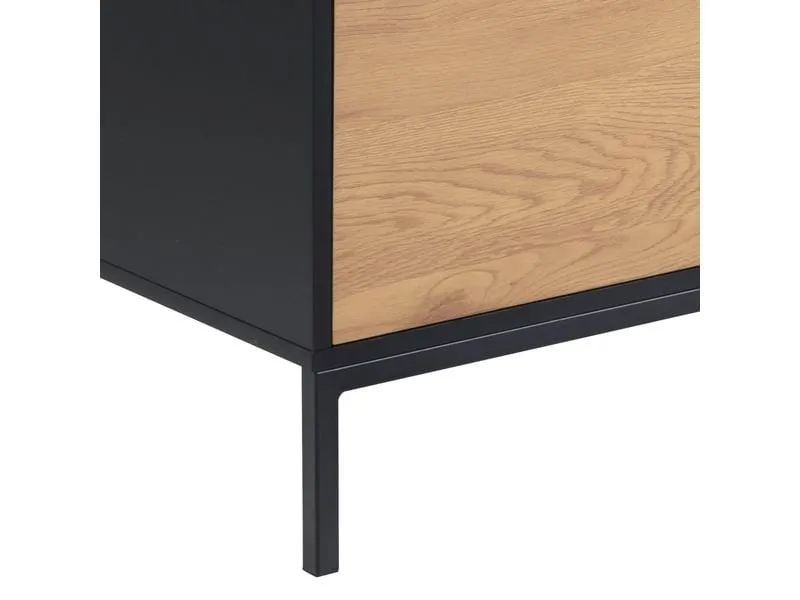 AC Design TV-Möbel Seaford 140 x 40 x 45 cm, Nature/Schwarz AC Design TV-Möbel Seaford 140 x 40 x 45 cm, Nature/Schwarz