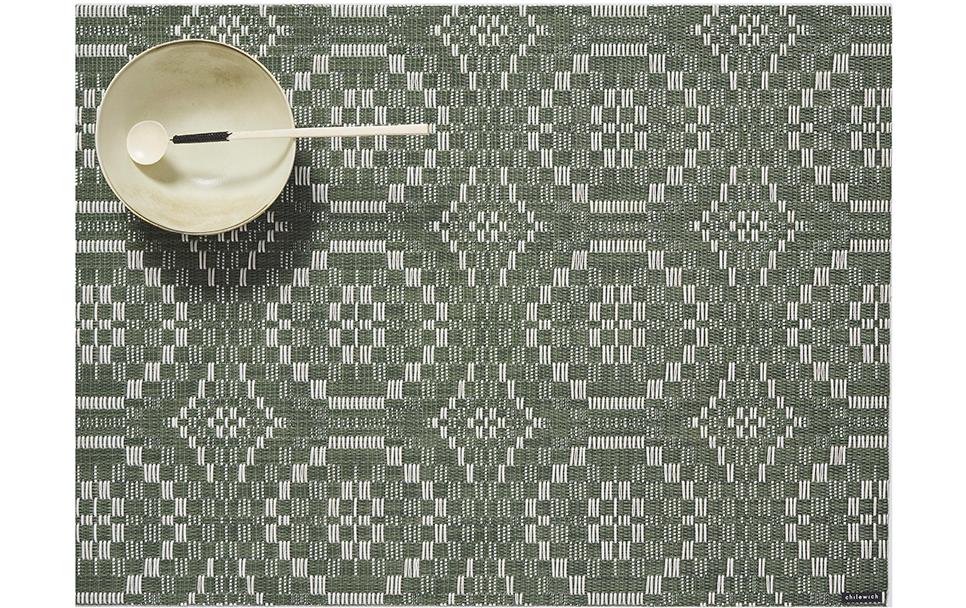 Chilewich Tischset Overshot Thymian, 36 x 48 cm