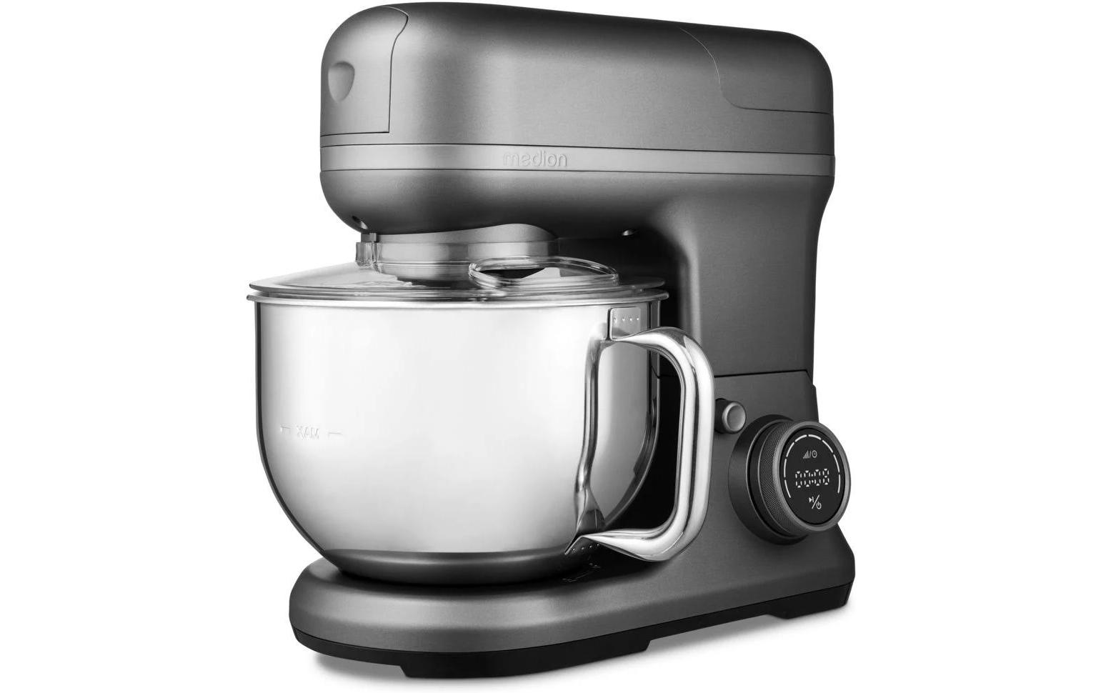 Medion Küchenmaschine 4in1 Grau/Silber