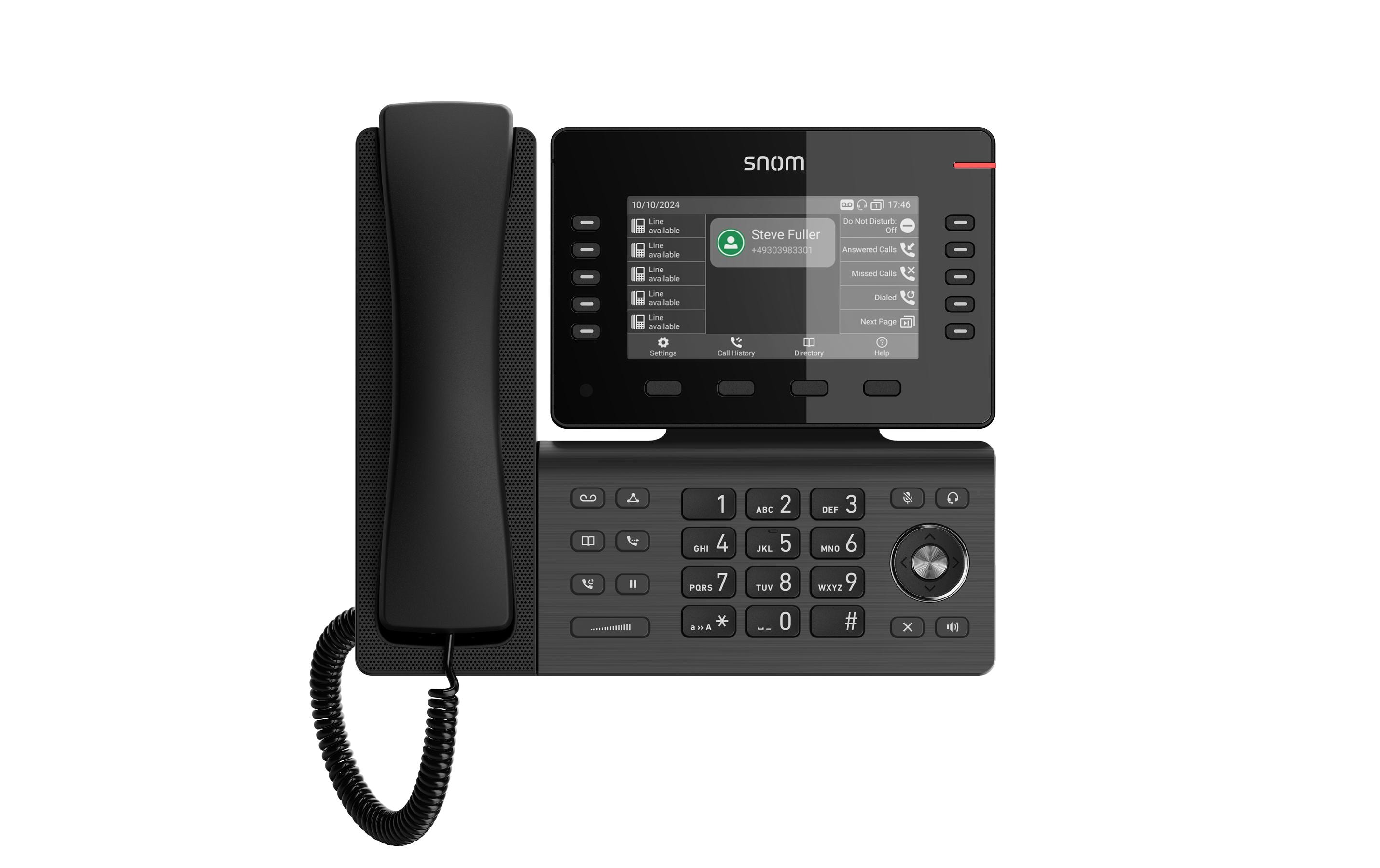 snom Tischtelefon D815W Schwarz