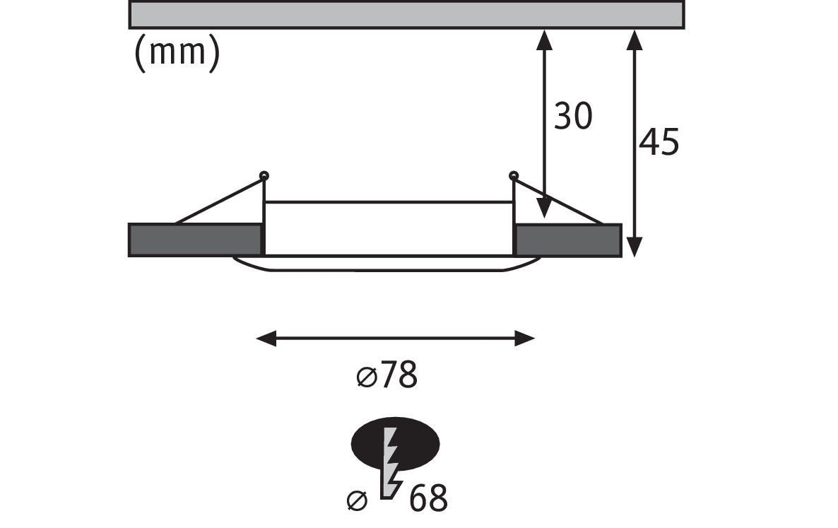 Paulmann Einbauspot Nova Coin 3-Stepdim Starr Set, 18W, 2700K, Weiss Paulmann Einbauspot Nova Coin 3-Stepdim Starr Set, 18W, 2700K, Weiss