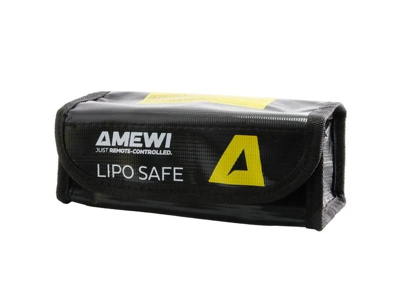 Amewi Brandschutztasche Lithium Akku-Packs 185 x 80 x 60 mm schwarz
