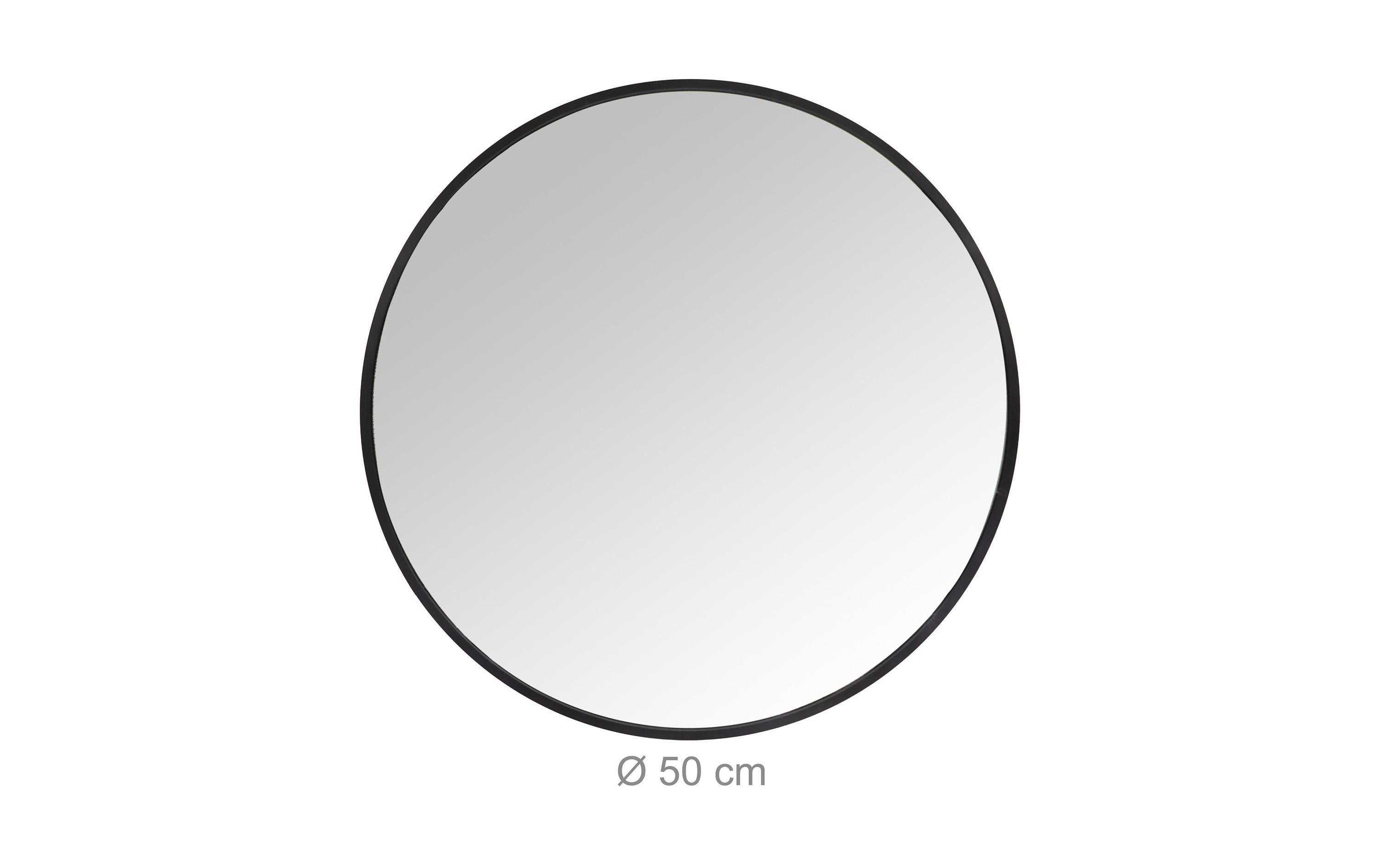 relaxdays Spiegel Schwarz, D: 50