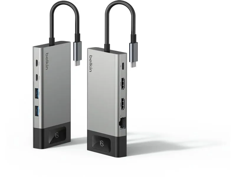 Belkin Hub 8-in-1 USB-C für zwei Bildschirme Belkin Hub 8-in-1 USB-C für zwei Bildschirme