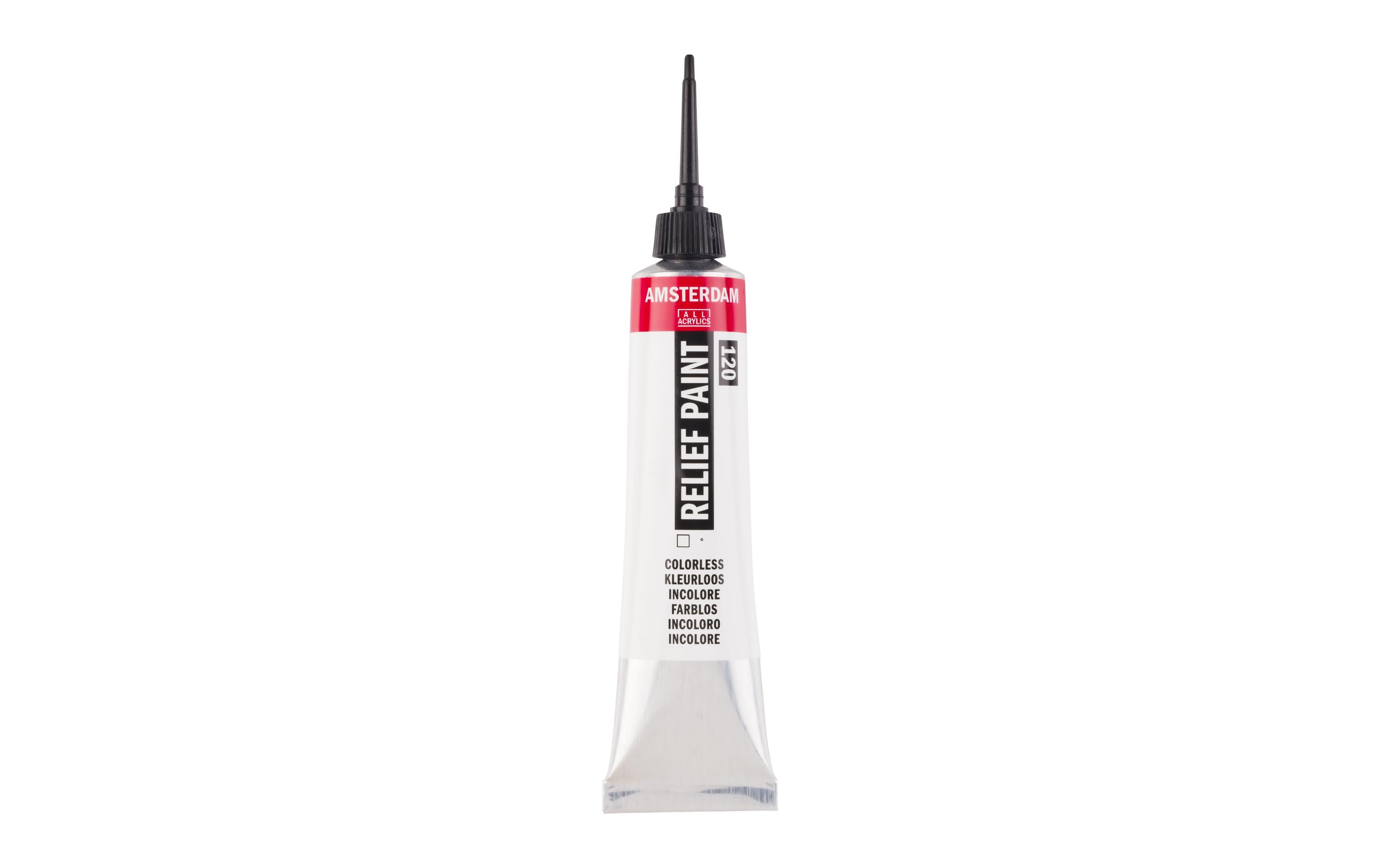 Amsterdam Acrylfarbe Reliefpaint 120 transparent, 20 ml