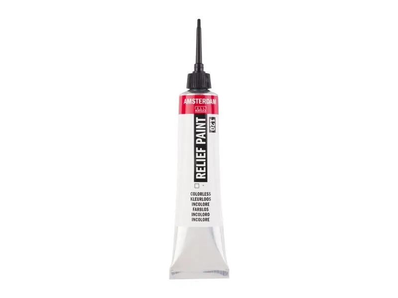 Amsterdam Acrylfarbe Reliefpaint 120 transparent, 20 ml
