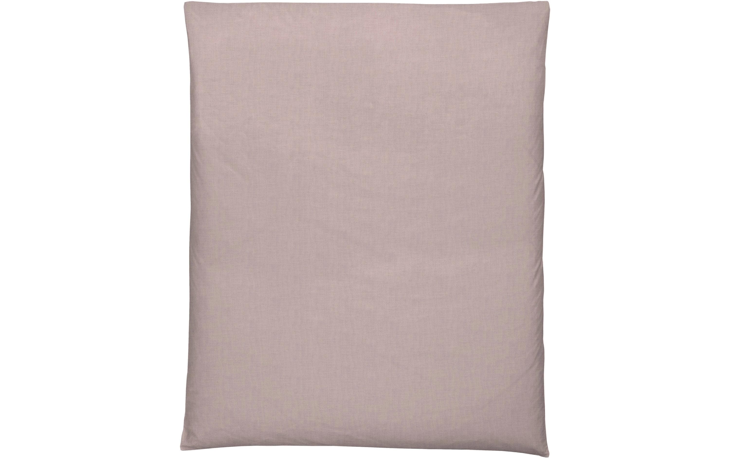 Home Fashion Duvetbezug Halbleinen uni mauve 200 x 210 cm
