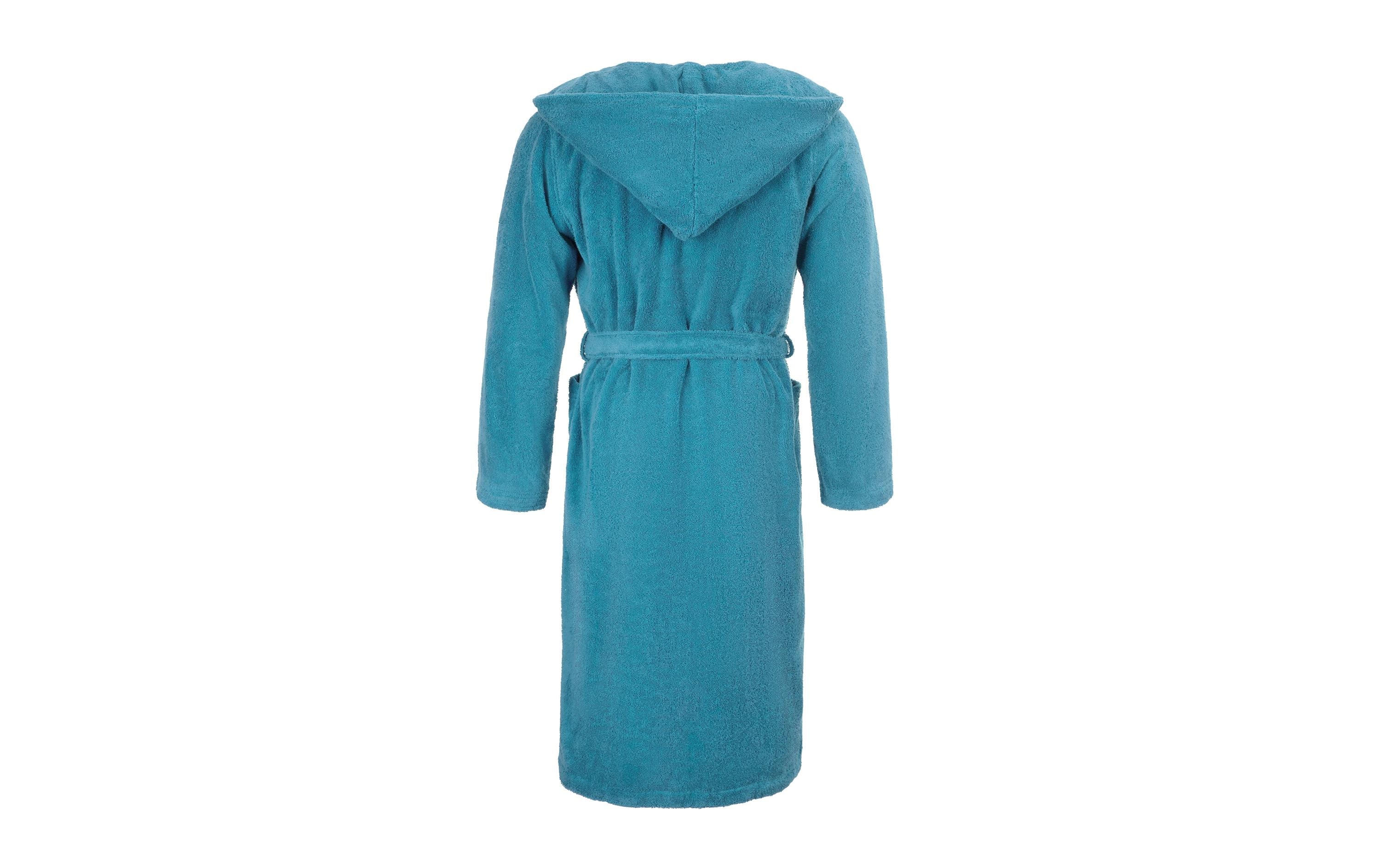 Möve Bademantel Superwuschel M, Petrol