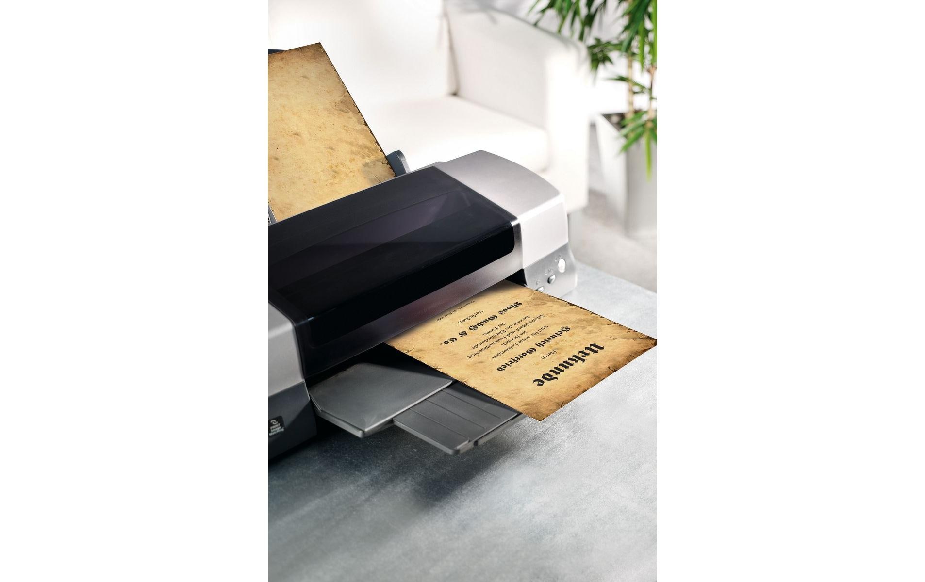 Sigel Motivpapier History A4, 90 g, 50 Blatt, Braun