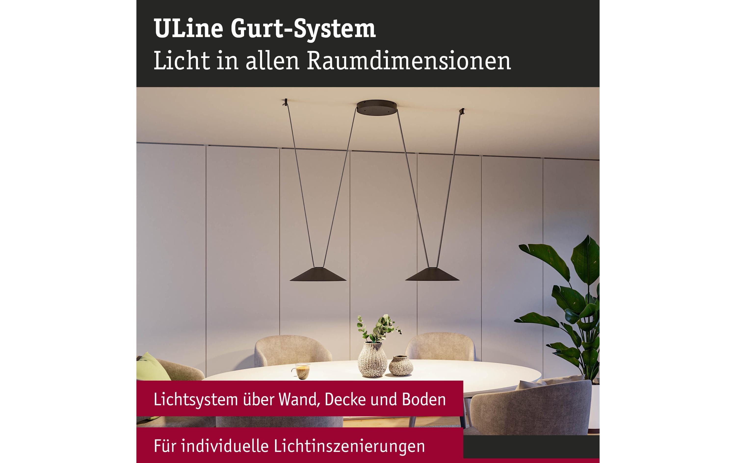 Paulmann Gurt ULine 5 m, Dacron, Grau