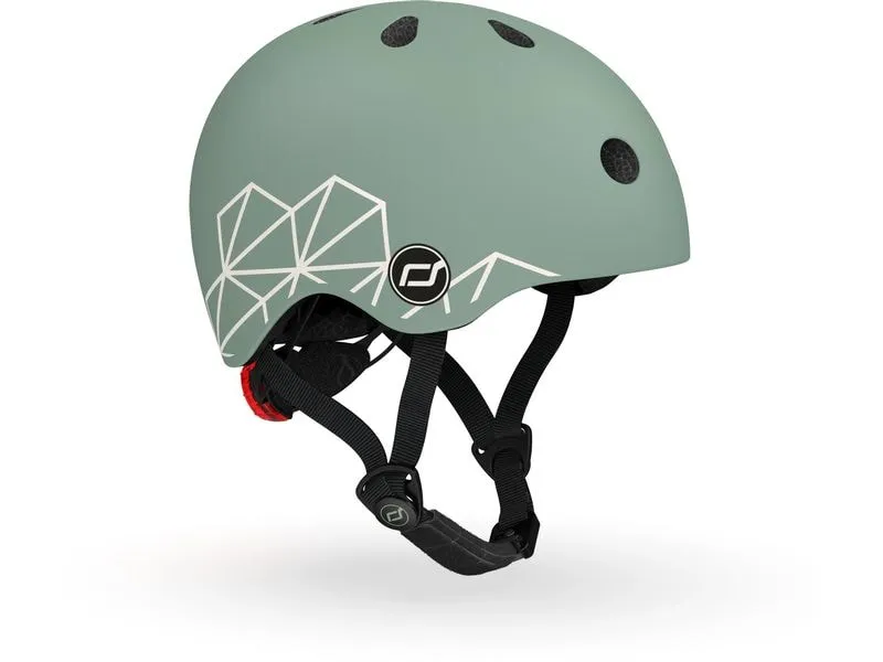 Scoot and Ride Kinderhelm Green lines Grün, XXS-S