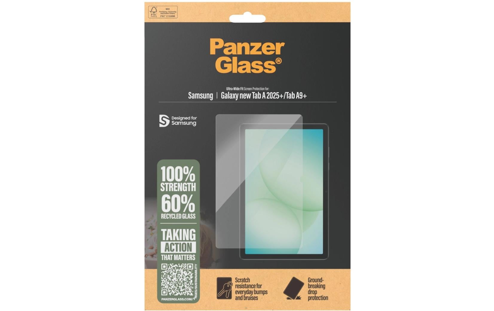 Panzerglass Tablet-Schutzfolie Ultra Wide Fit Galaxy Tab A11+ 11