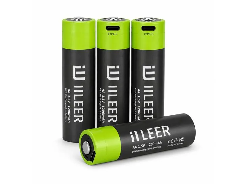 IILEER IILEER AA Lithium Akkus 1200 mAh 4 Stück IILEER IILEER AA Lithium Akkus 1200 mAh 4 Stück