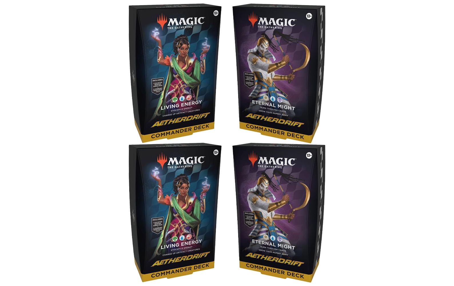 Magic: The Gathering MTG Aetherdrift Commander-Decks Display -EN-