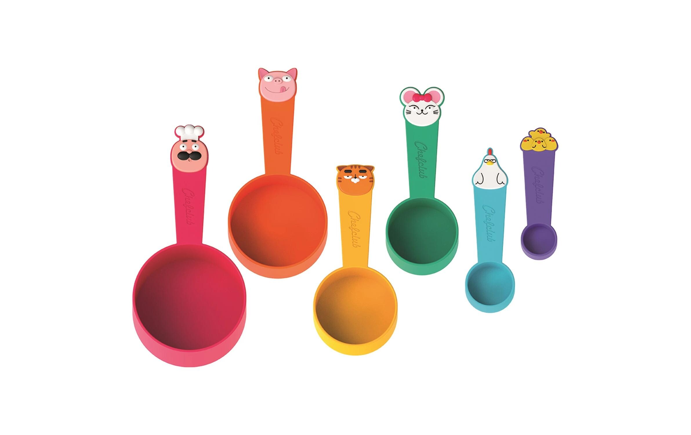 Chefclub Messbecher 6er Set, Mehrfarbig Chefclub Messbecher 6er Set, Mehrfarbig