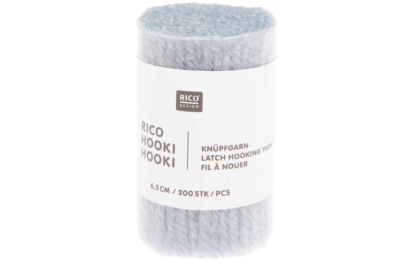Rico Design Hooki Knüpfgarn Hellblau