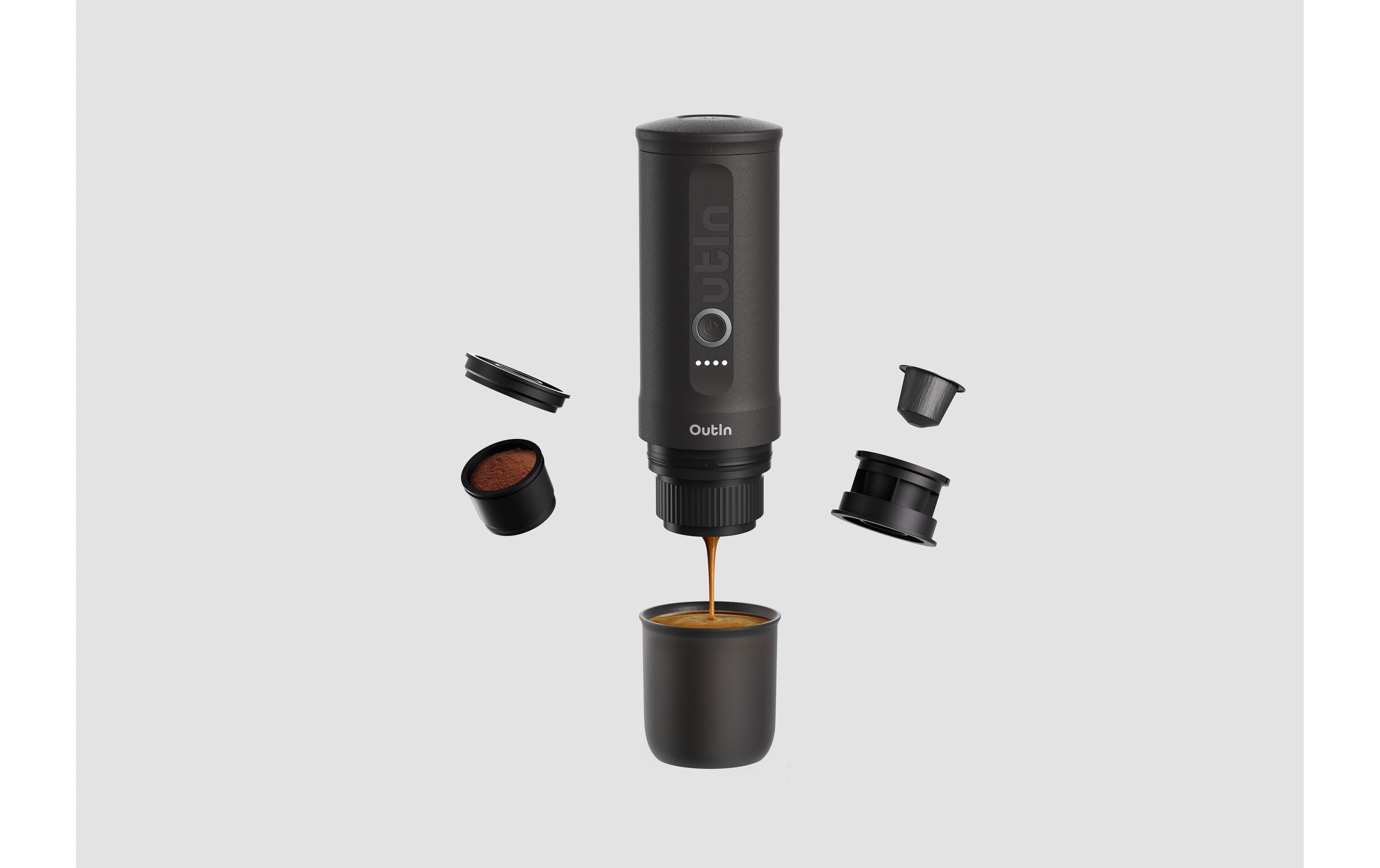 OUTIN Reisekaffeemaschine Nano Space Grau