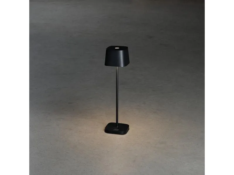 Konstsmide Akku-Tischleuchte Capri Mini USB, 2200-3000K, 2.2 W, Schwarz