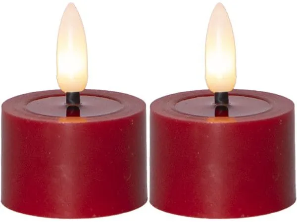 Star Trading LED Teelichter Set 2 Pack Flow 5 cm – rot Star Trading LED Teelichter Set 2 Pack Flow 5 cm – rot