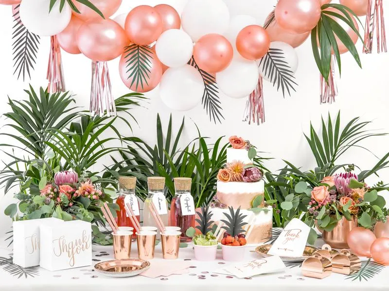 Partydeco Kuchen-Topper Aloha Ananas 6 Stück, Grün