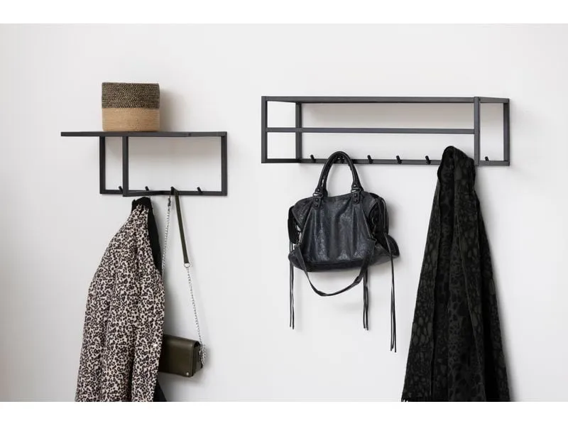 AC Design Wandgarderobe Seaford 7 Haken, Schwarz AC Design Wandgarderobe Seaford 7 Haken, Schwarz