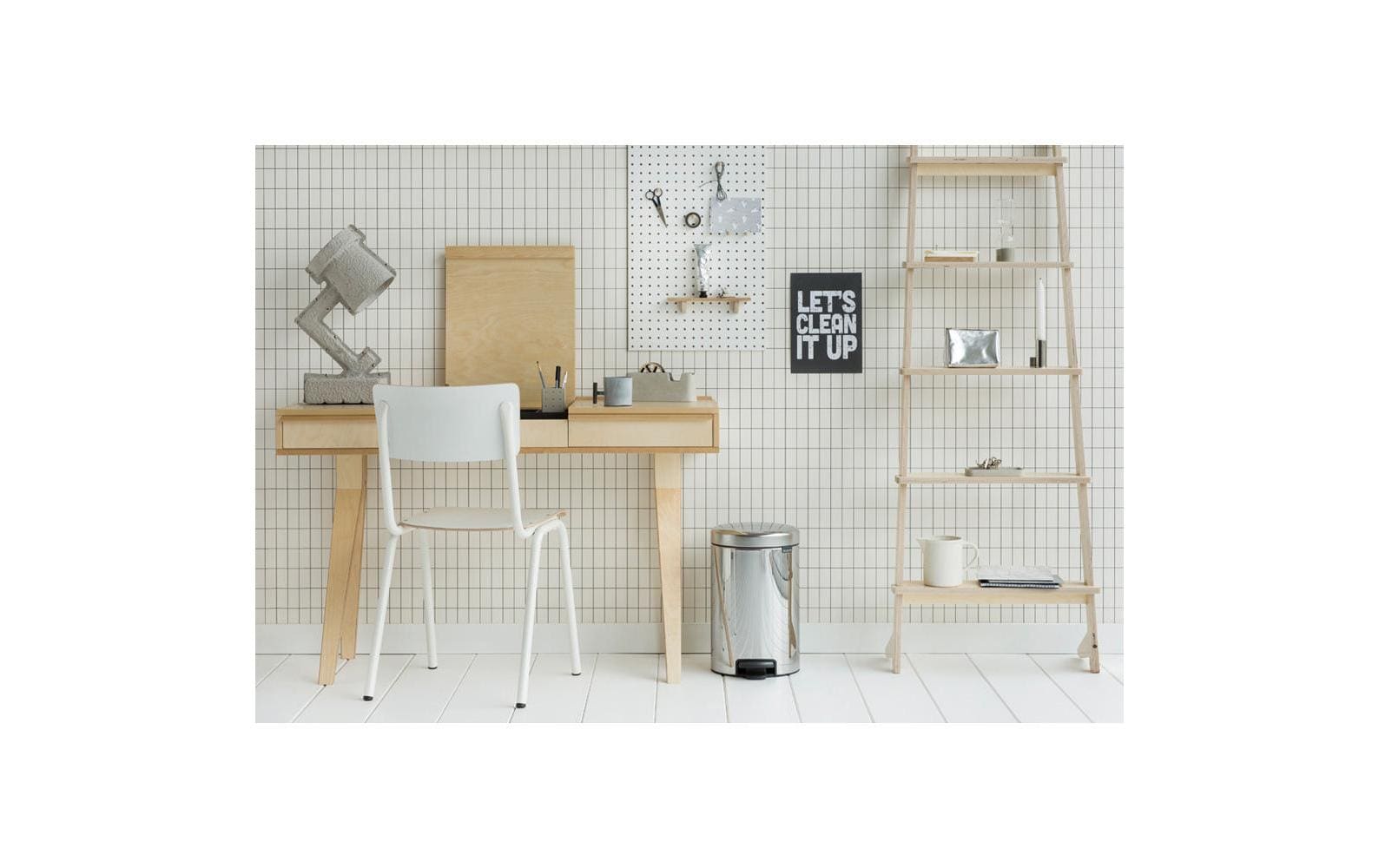 Brabantia Treteimer NewIcon 12 l, Brilliant Steel