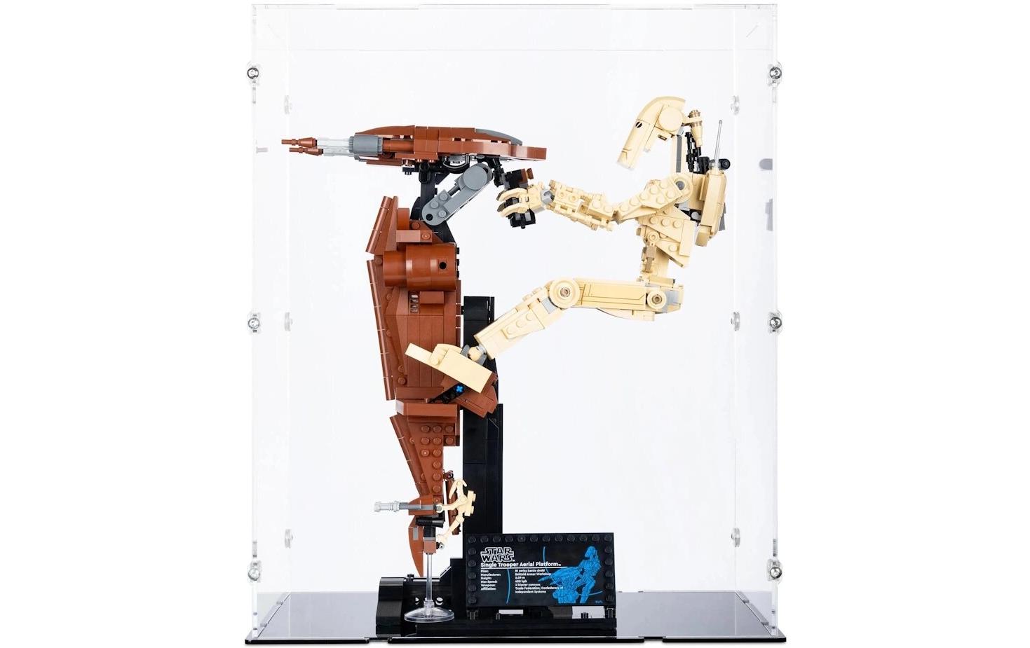 iDisplayit Acryl-Display für LEGO 75428 Star Wars Kampfdroide mit STAP