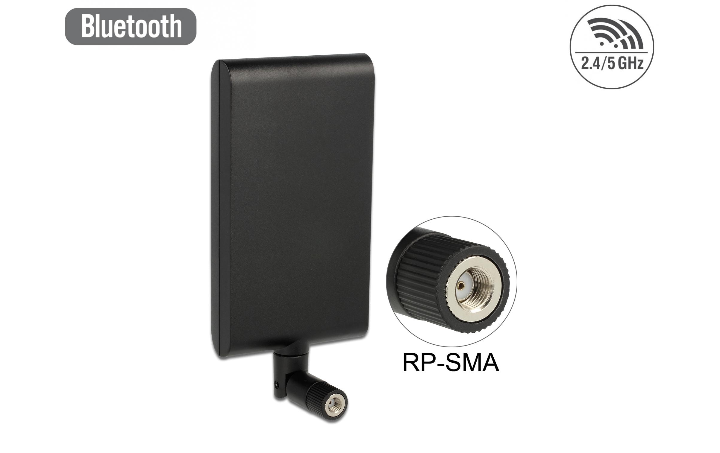 Delock WLAN-Antenne 802.11 ac/a/h/b/g/n RP-SMA 10 dBi Rundstrahl Delock WLAN-Antenne 802.11 ac/a/h/b/g/n RP-SMA 10 dBi Rundstrahl