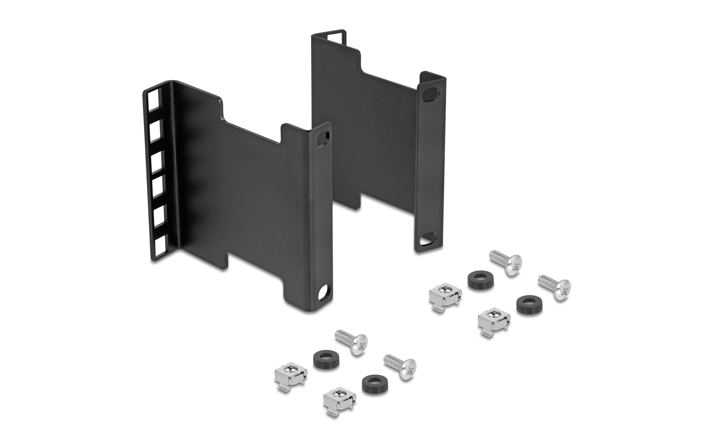 Delock Server Rack Tiefenerweiterung 2HE Schwarz