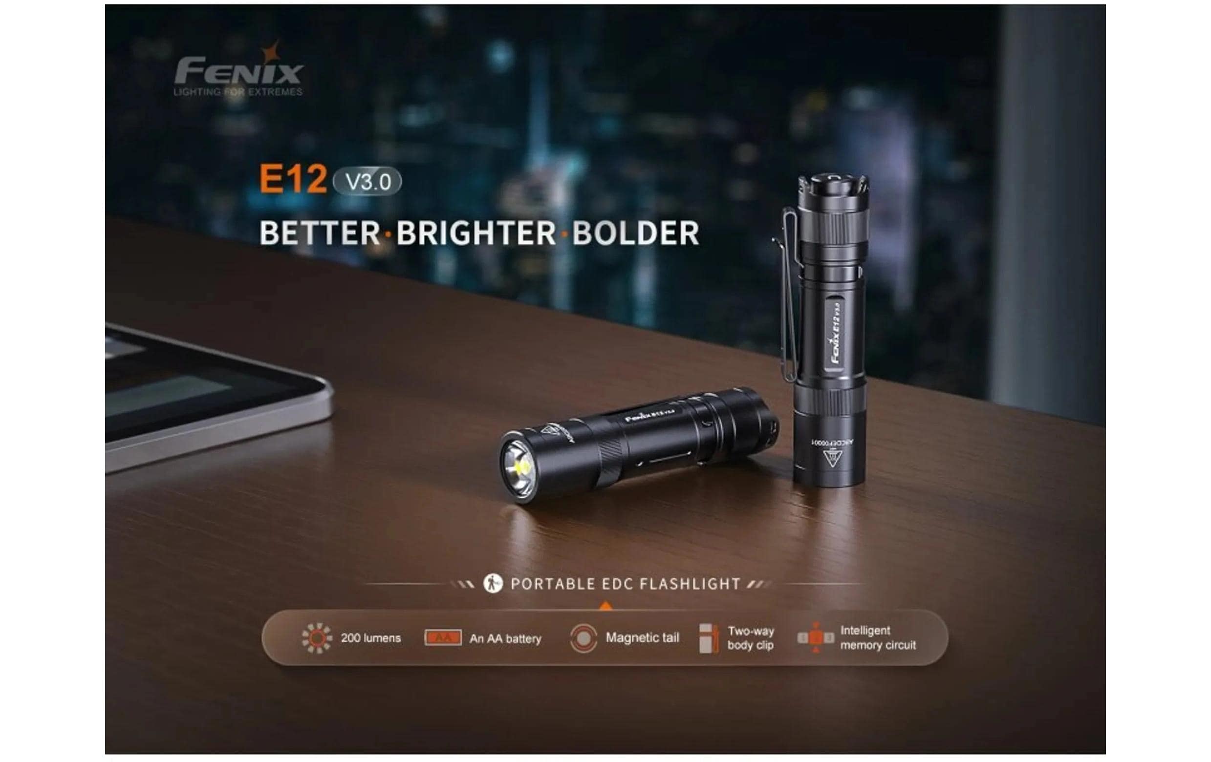 Fenix Taschenlampe E12 V3.0 - 200 Lumen