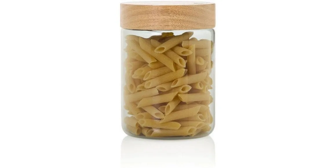 AdHoc Vorratsdose PureJar 0.8 l, Transparent/Braun AdHoc Vorratsdose PureJar 0.8 l, Transparent/Braun