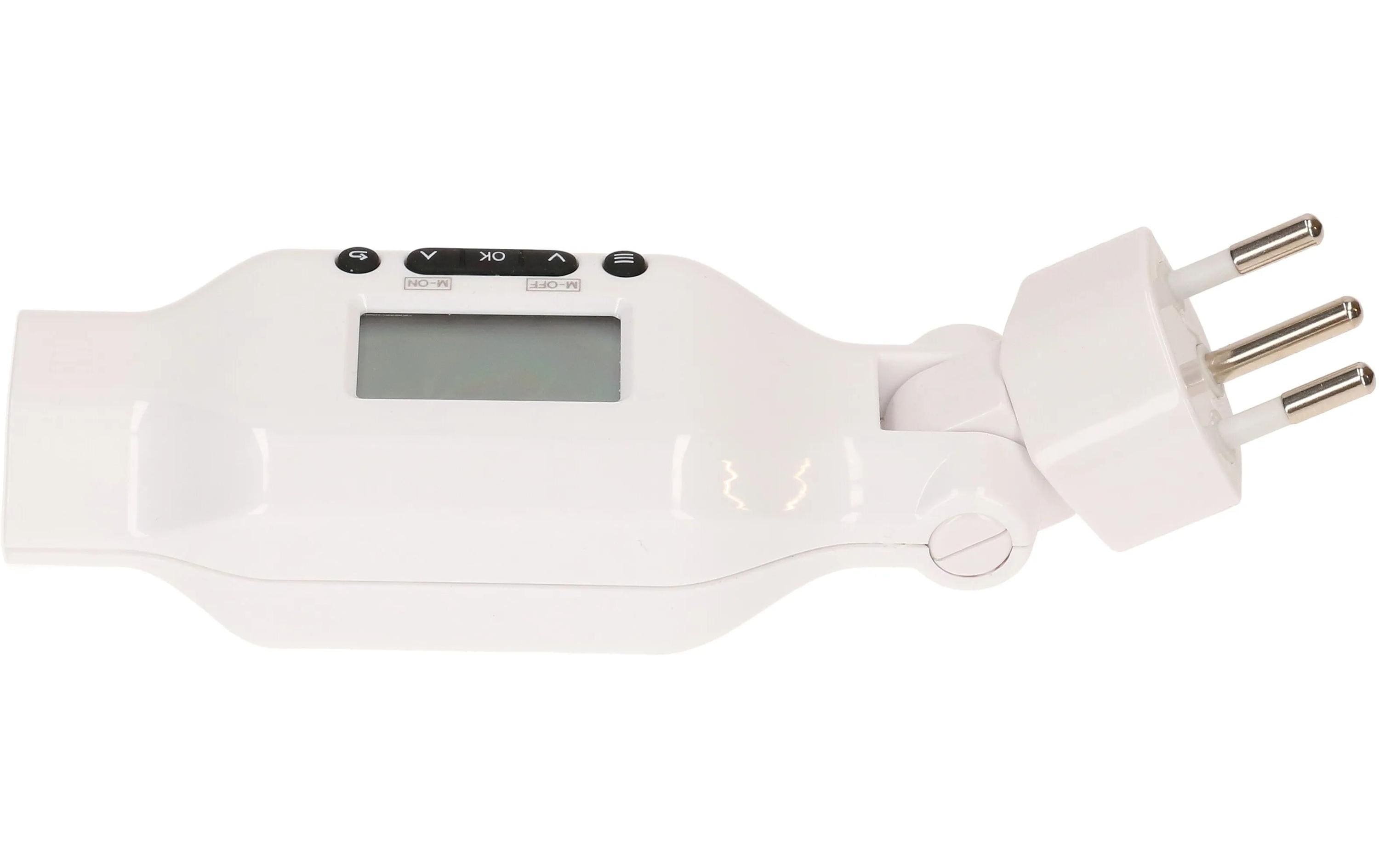 Max Hauri Zeitschaltuhr digital Multifunktion Clip-Clap, Weiss