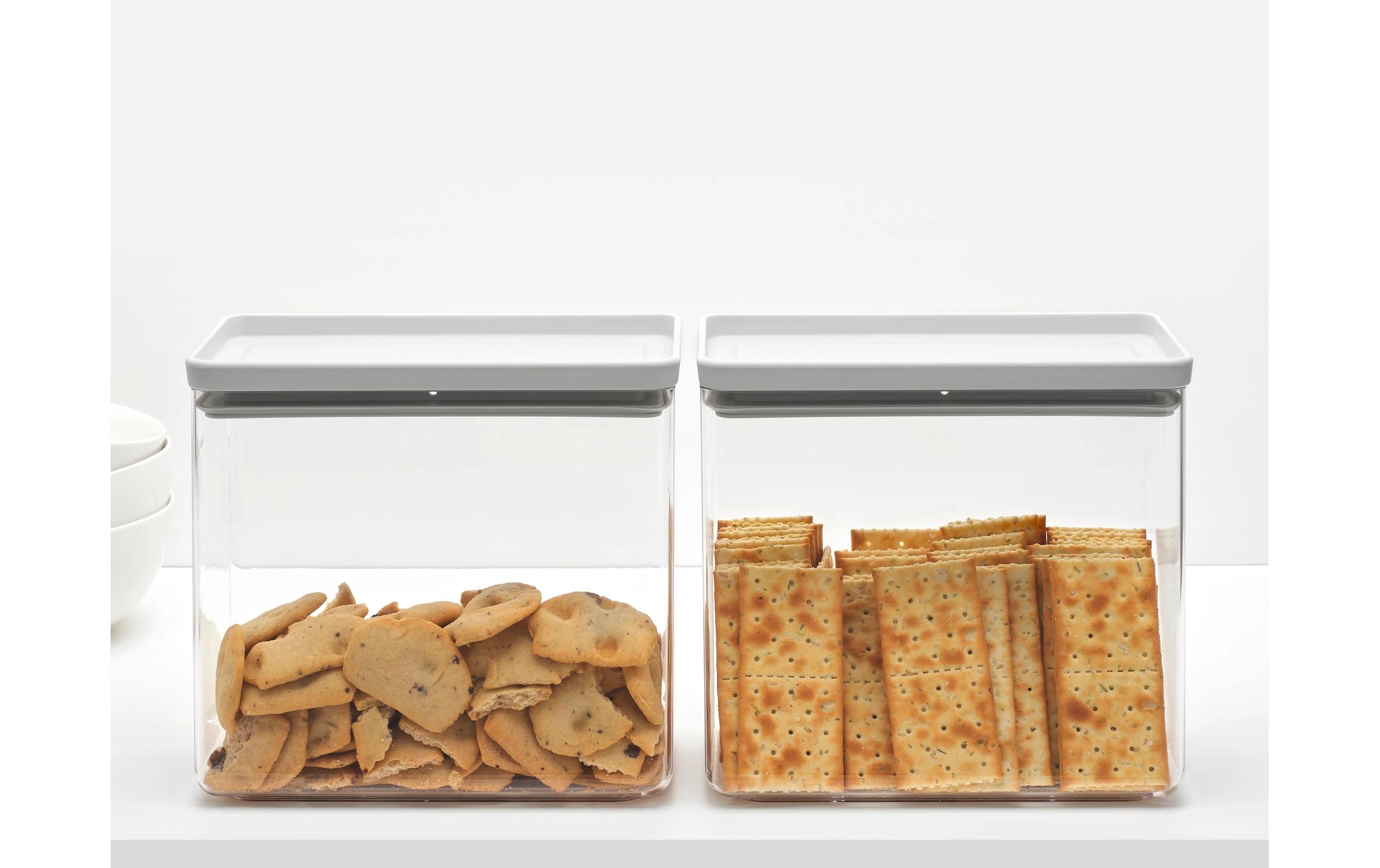 Brabantia Vorratsdose Tasty+ 3.5 l, Grau/Hellgrau/Transparent